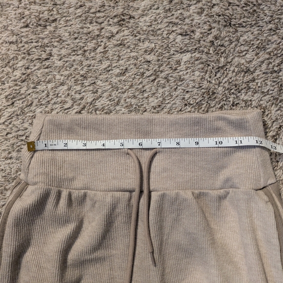 Halara Wide Leg Track Lounge Pants – Size Medium – Taupe/Beige – Soft & Flowy - Picture 6 of 7